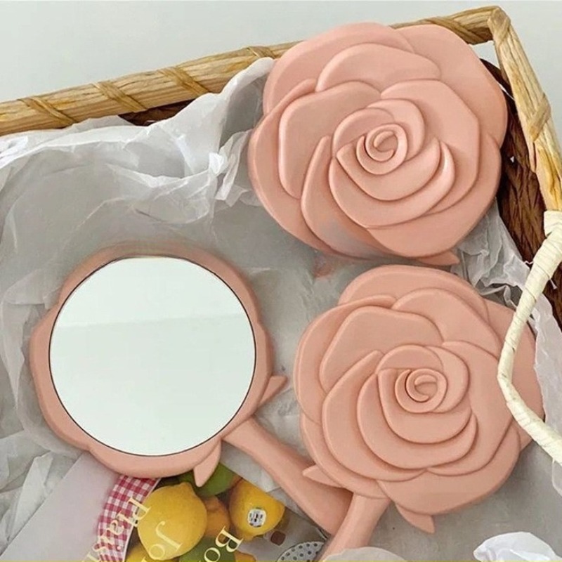 Beauty Rose Makeup - Przenośne damskie lusterko do makijażu w