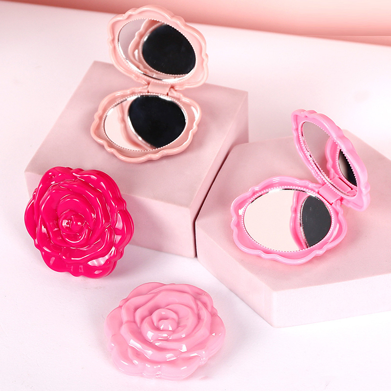 Beauty Rose Makeup - (BF06) 1 szt. Przenośne Retro Lusterko
