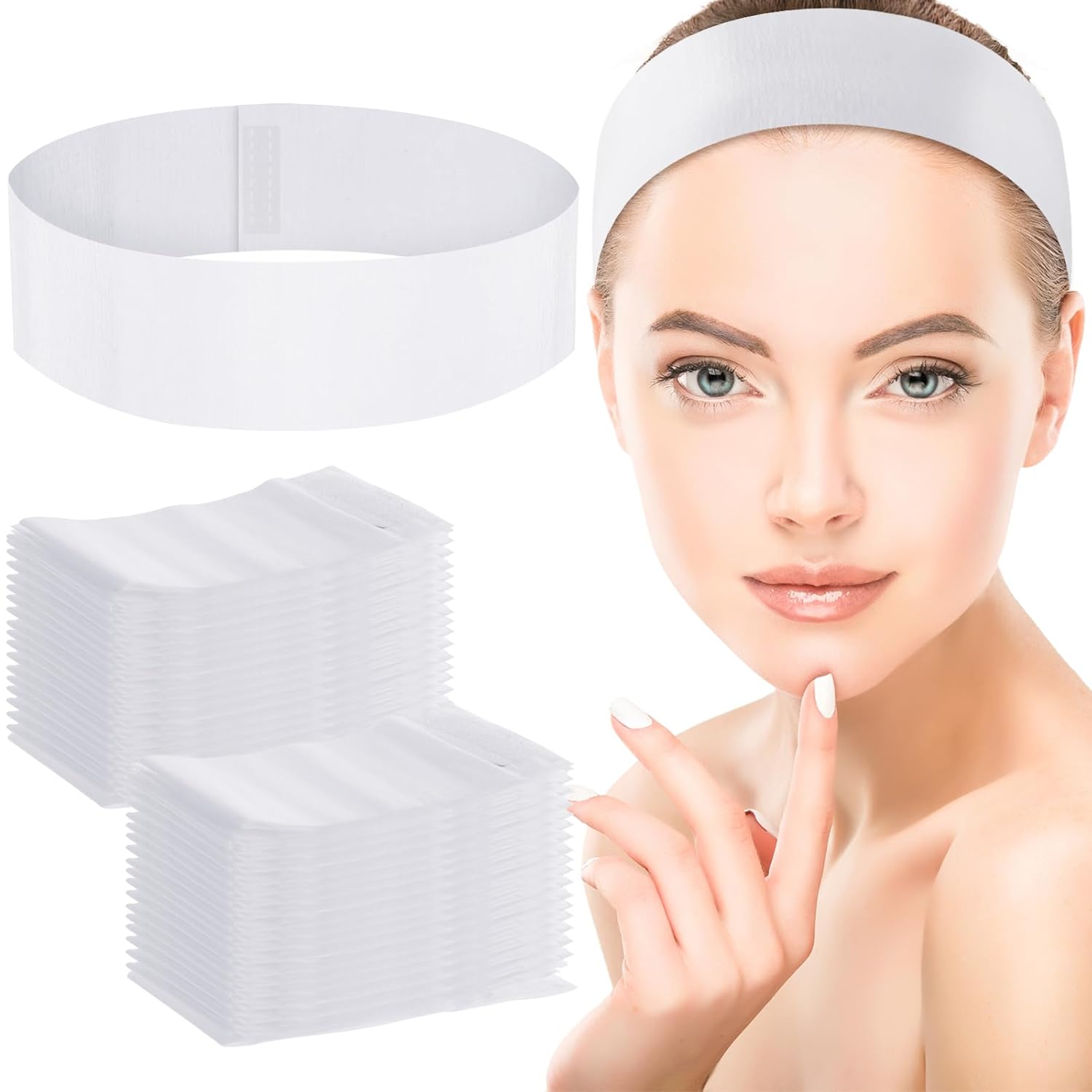 Beauty Makeup Women - 50/100/200 SZTUK Jednorazowe Opaski na Twarz