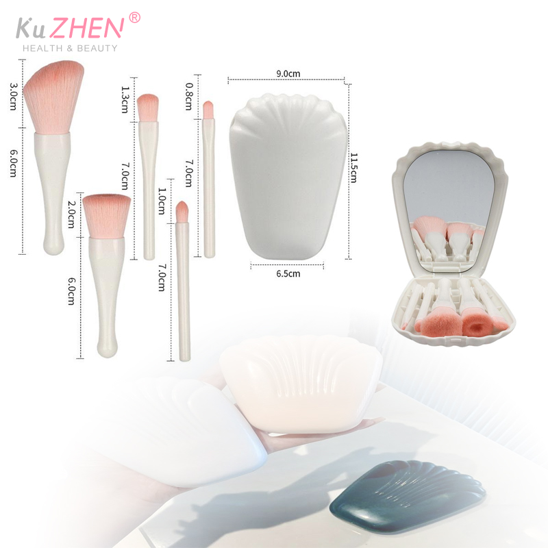 Beauty Makeup Hd - 5 szt. Plastikowy Przenośny Zestaw Pędzli