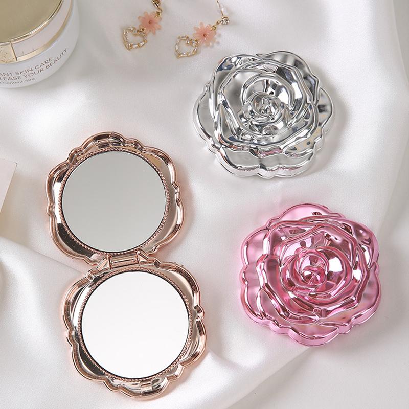 Beauty Rose Makeup - Dwustronne lusterka do makijażu, kompaktowe lusterko