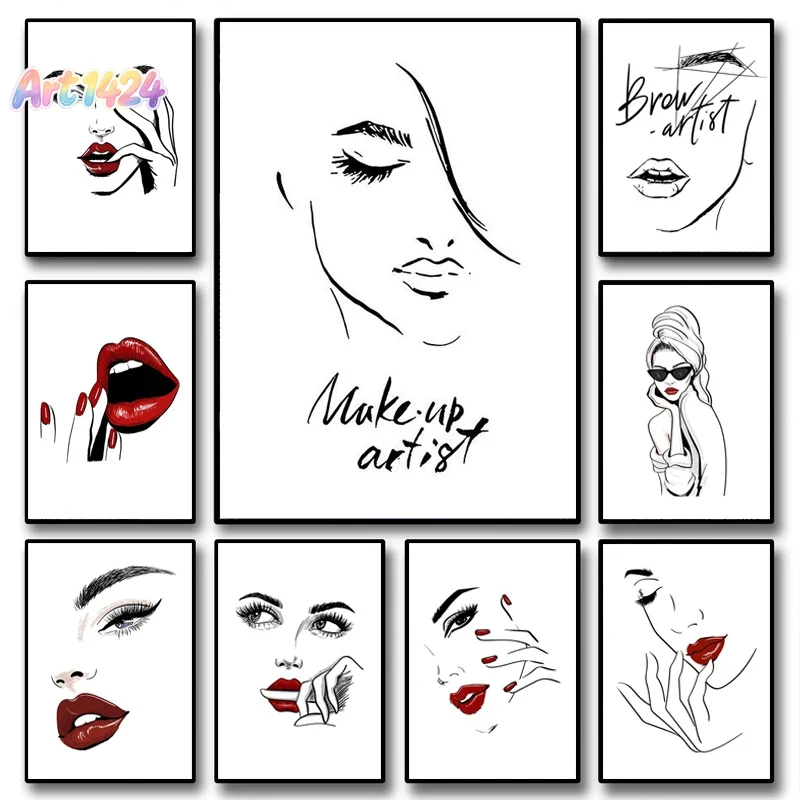 Beauty Makeup Hd - Plakat z motywem makijażu i mody,