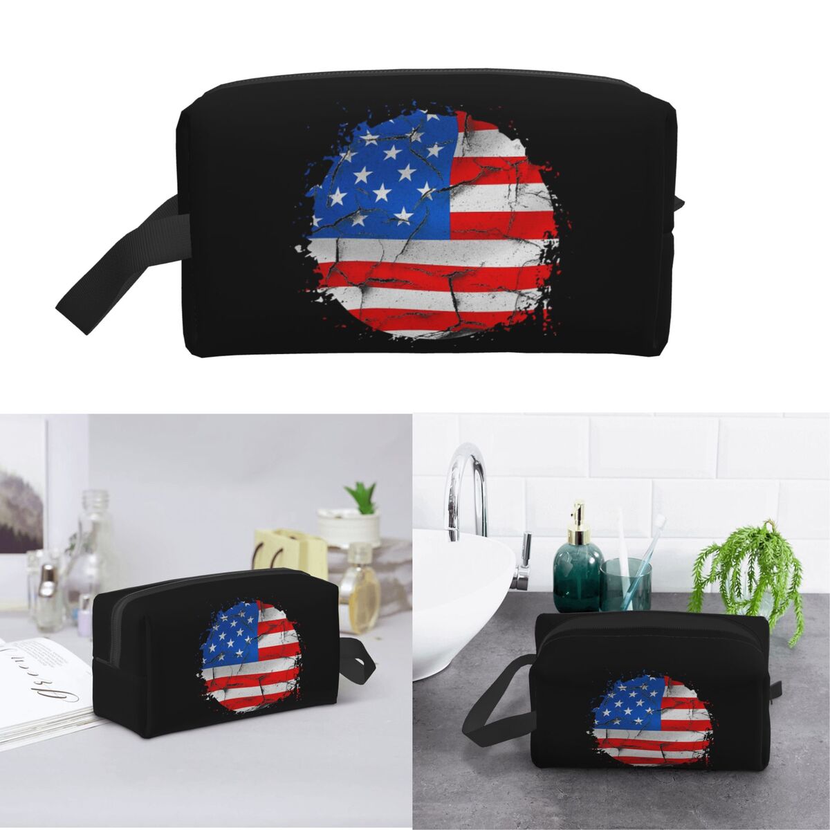 Beauty Makeup Usa - USA Ameryka Flaga Amerykańska Kosmetyczka Organizer