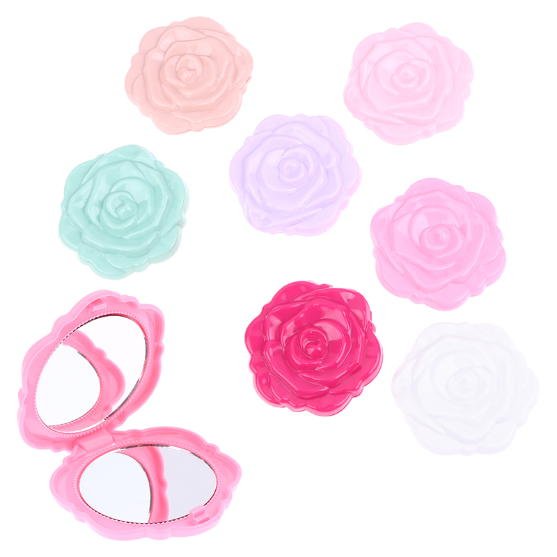 Beauty Rose Makeup - 1 SZT. Przenośne Retro Lusterko w
