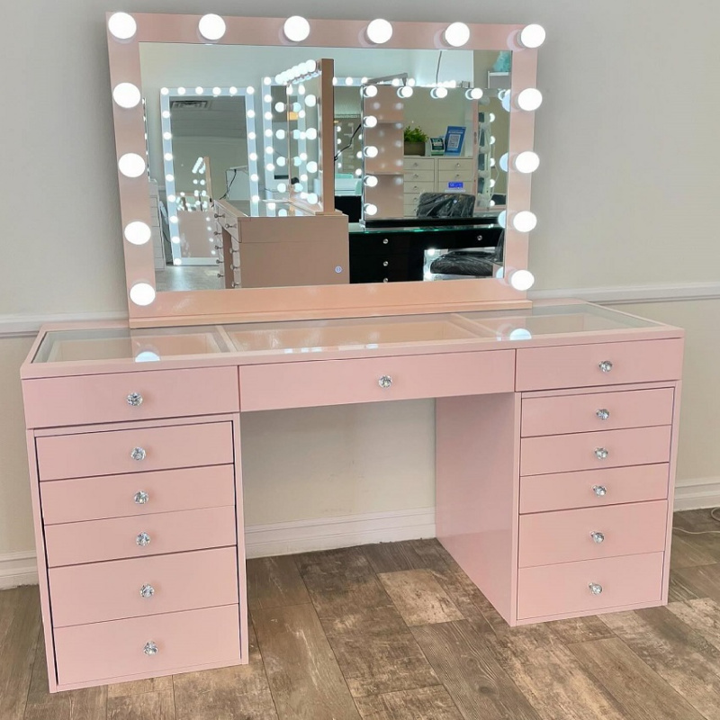 Toaletka z lustrem LED - styl  – Beauty Makeup Usa recenzja i cena