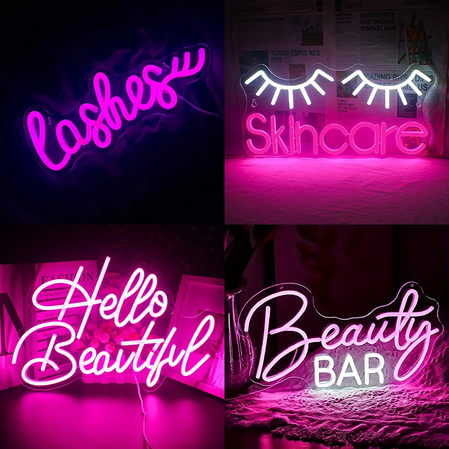 Neon Sign Eyelashes Light Pink – Beauty Makeup Bar recenzja i cena