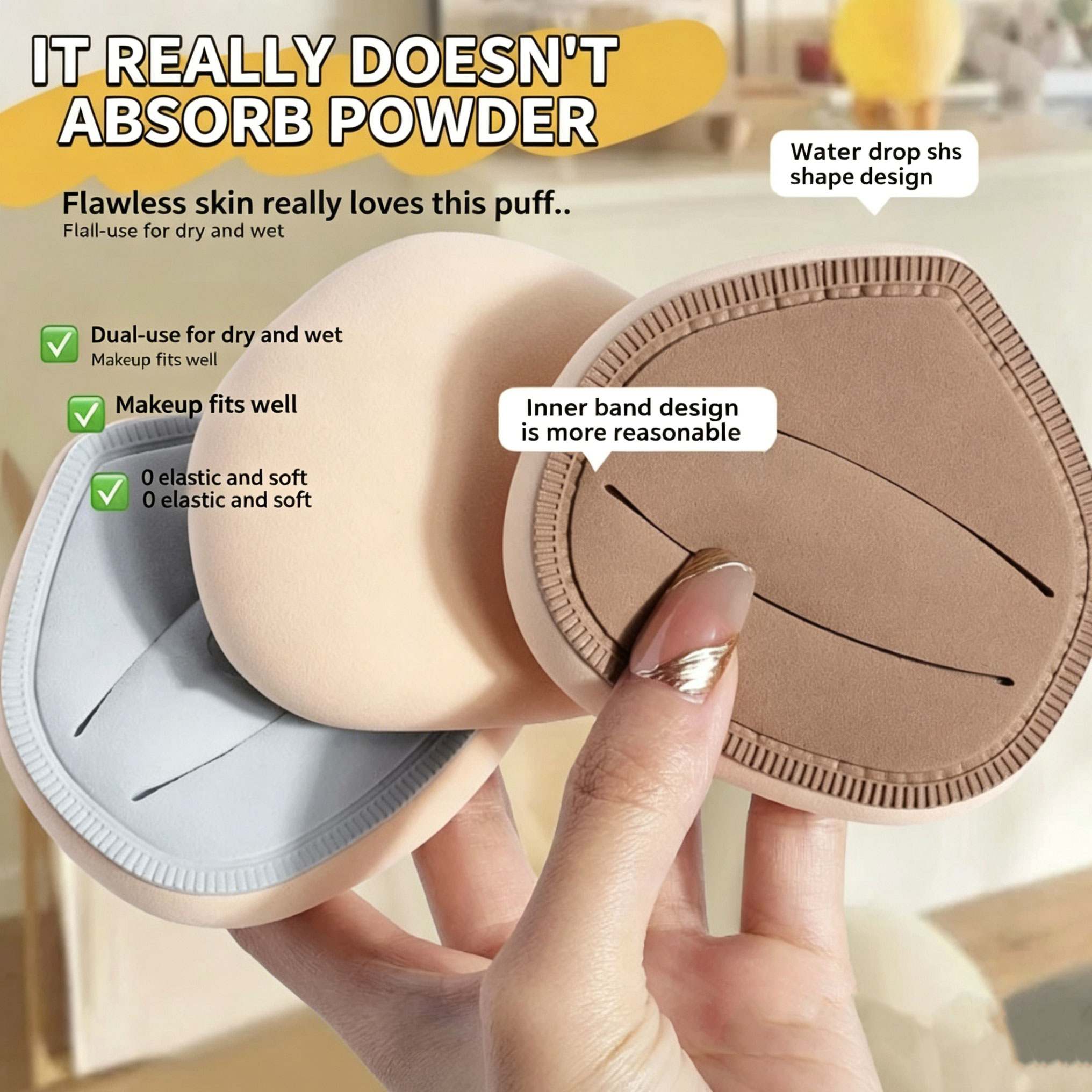 1 szt. Super Gruba Gąbeczka do – Beauty Makeup Tools Use recenzja i cena